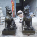 Hot sale life size resin animal sculpture fiberglass kylin statue
